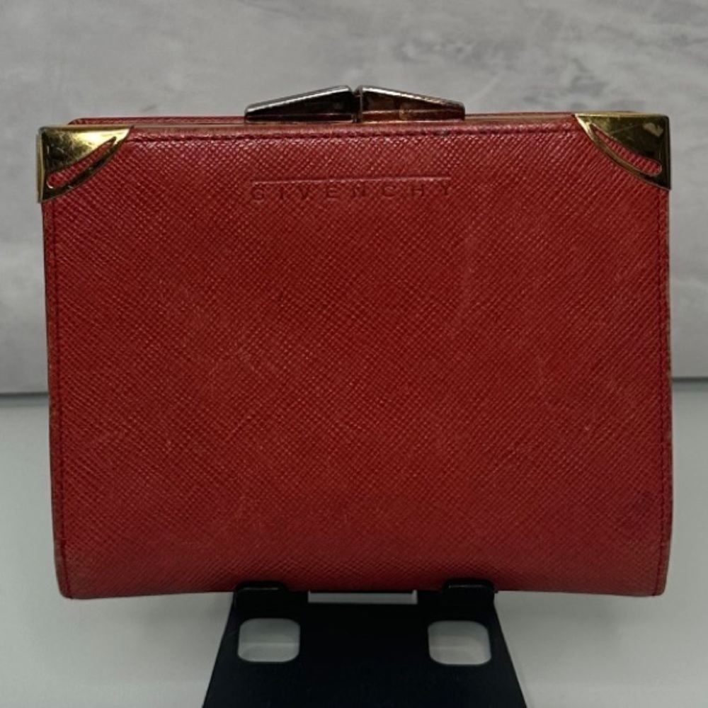 RED GIVENCHY KISS LOCK WALLET - Picture 2 of 16